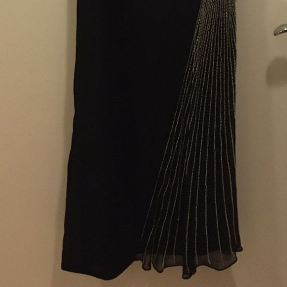 Black Halter Dress with Sequins by Lilly Rubin - Picture 6 of 6